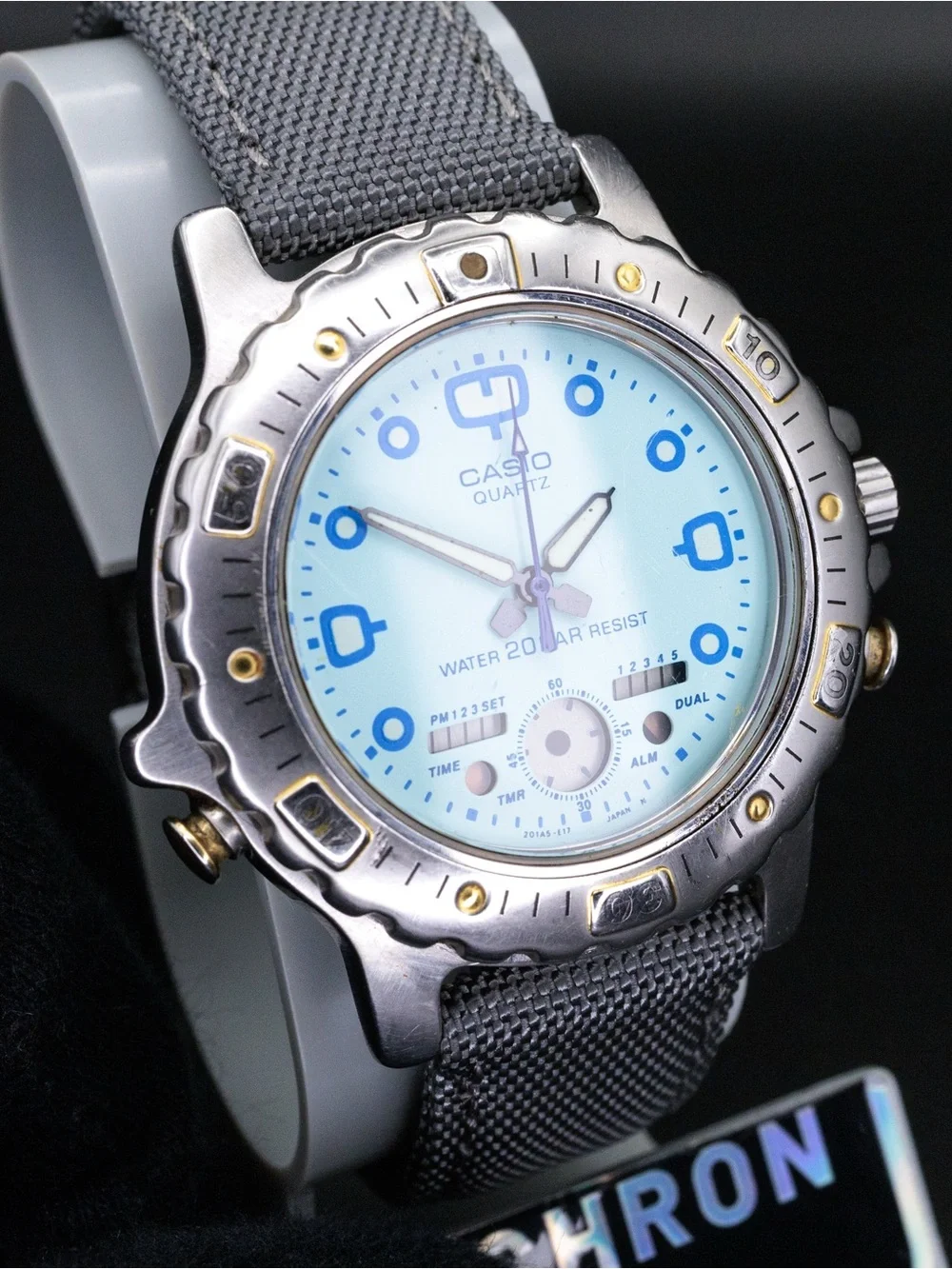 Casio Marlin AD-734 Vintage Analog/Digital 40mm JDM Import Watch READ